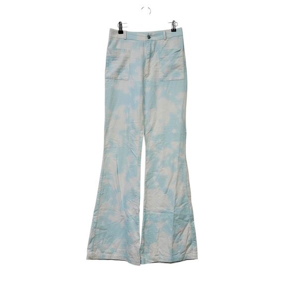 Cynthia Rowley James Tie-Dye Flare Pants In Sky, 0 - Picture 2 of 7